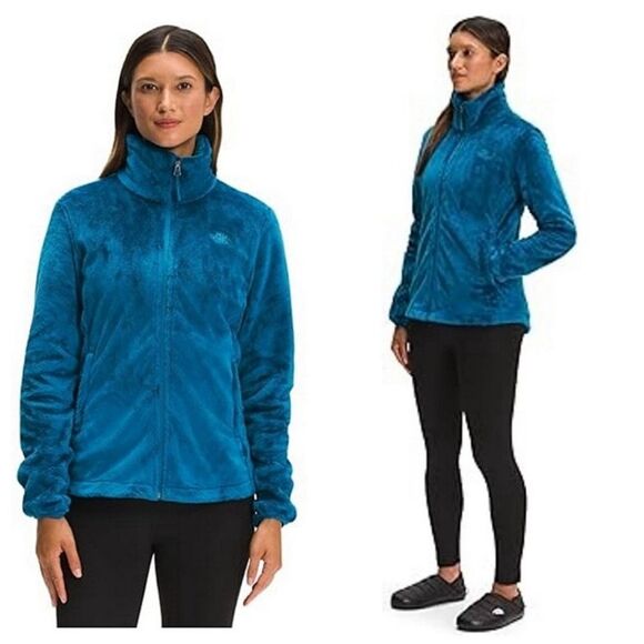 The North Face- Osito Fleece Jacket in Teal Blue- Size Medium - Picture 1 of 13